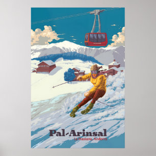 Pal Arinsal Andorre Station de Ski Affiche de Voya