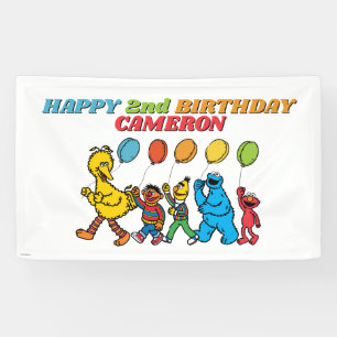 Pal de rue Sésame   Bannière des ballons d'anniv