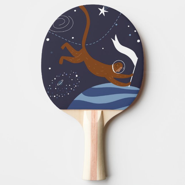 Pala de Ping Pong Animals Outer Space Tischtennis Schläger (Vorderseite)