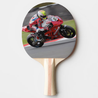 Pala de Ping Pong Motociclista en una Competencia Tischtennis Schläger