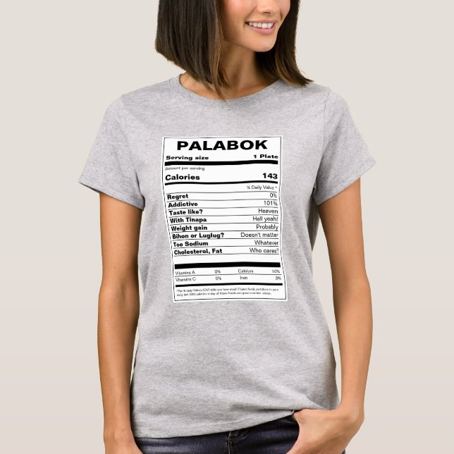 Palabok Nutrition Fakten T-Shirt (Vorderseite)