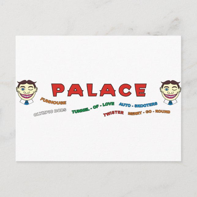 Palace Building Front Postkarte (Vorderseite)