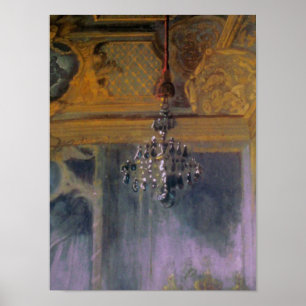Palace Chandelier ~ Drucken Romantischer französis Poster