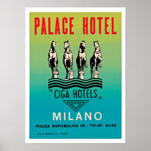 Palace Hotel Milano Poster