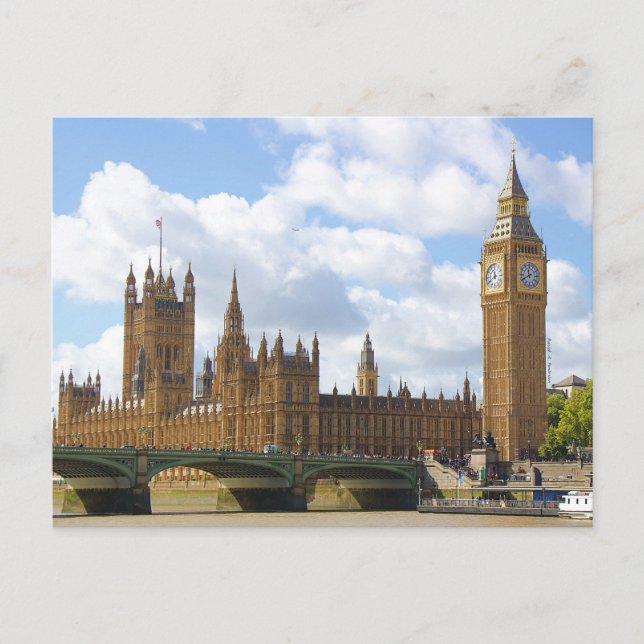 Palace of Westminster  Postkarte (Vorderseite)