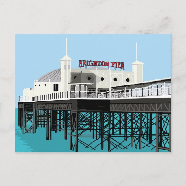 Palace Pier Brighton Postcard Postkarte (Vorderseite)