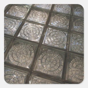 Palacio de Comunicaciones, Glasboden Quadratischer Aufkleber