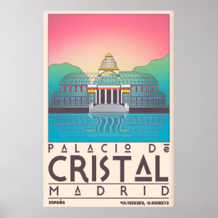 Palacio De Cristal Poster Fette Geometrie und Ruhe