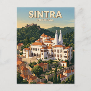 Palácio Nacional de Sintra, Sintra, Portugal Postkarte