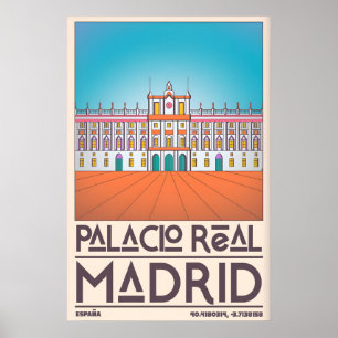 Palacio Real Madrid Art Mural - Lignes Épurées, Gr