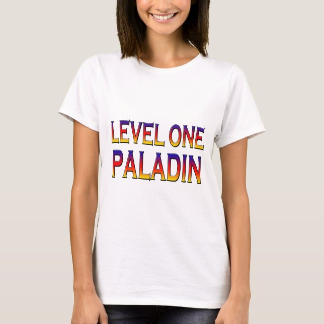 Paladin der Stufe 1 T-Shirt (Vorderseite)