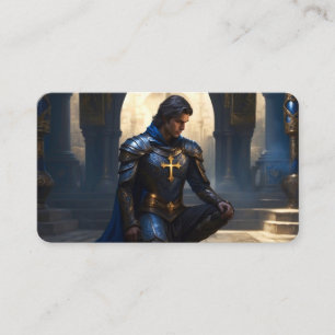Paladin des Supplicant Gebet Lesezeichen Visitenkarte