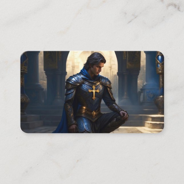 Paladin des Supplicant Gebet Lesezeichen Visitenkarte (Vorderseite)