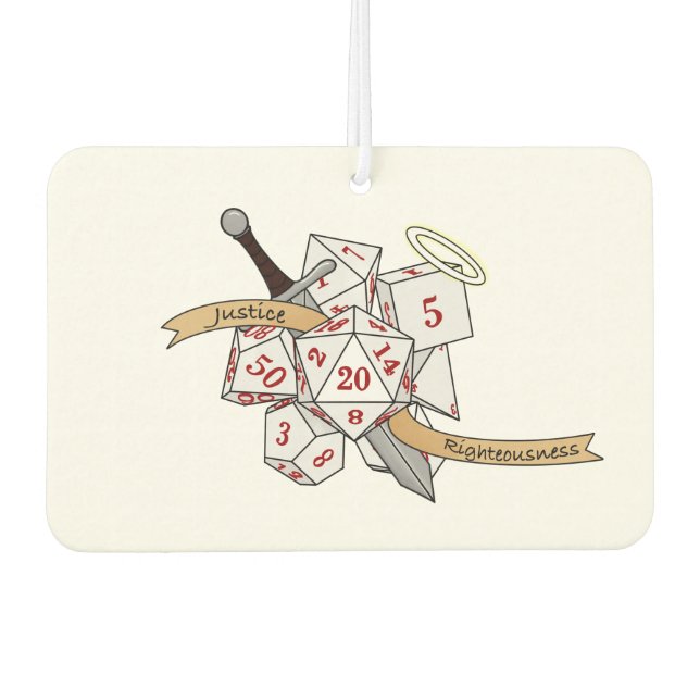 Paladin Dice Design Autolufterfrischer (Vorderseite)