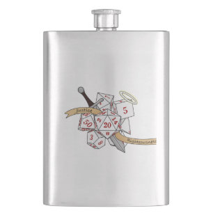 Paladin Dice Design Flachmann