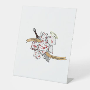 Paladin Dice Design Sockelschild