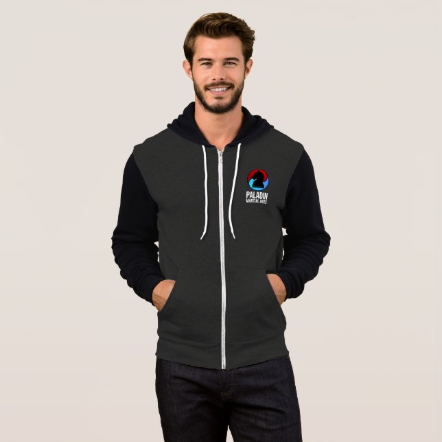 Paladin-voller ZipHoodie Hoodie (Vorne ganz)