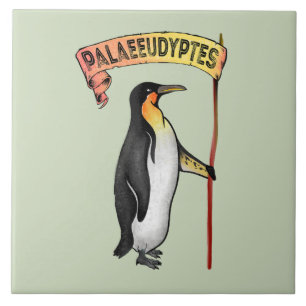 Paläeudyptes Extinct Pinguin Fliese