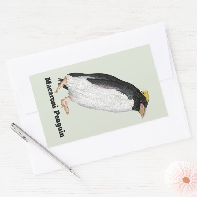 Paläeudyptes Extinct Pinguin Rechteckiger Aufkleber (Umschlag)