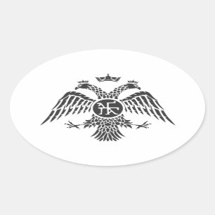 Palaiologos Eagle Ovaler Aufkleber