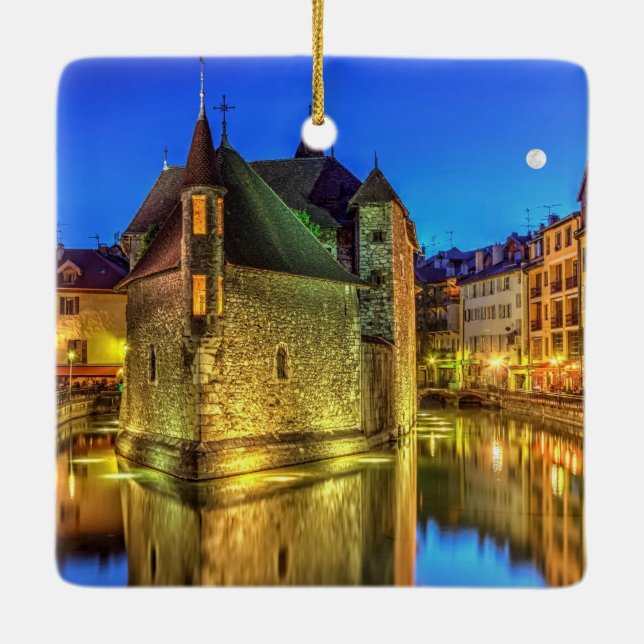 Palais de L'Ile Gefängnis und Kanal in alter Stadt Keramikornament (Rückseite)
