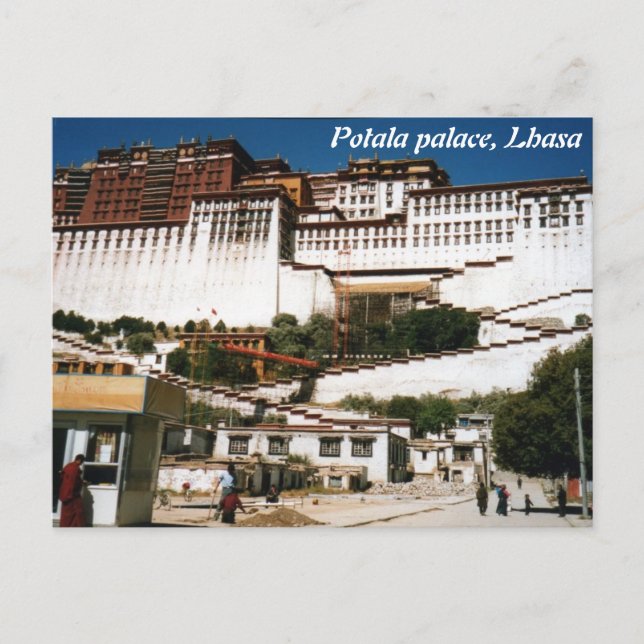 Palais de Potala, Lhassa, carte postale (Devant)