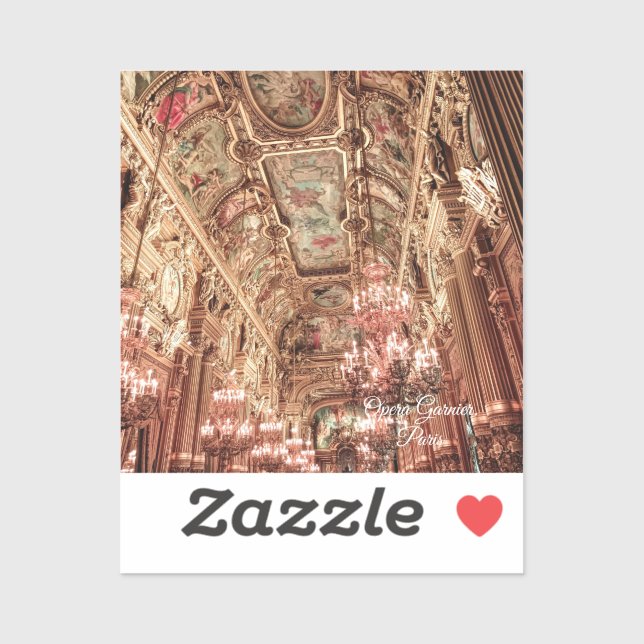 Palais Garnier Oper. Paris. Frankreich. Aufkleber (Blatt)