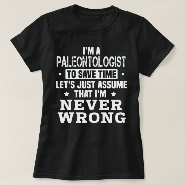 Paläontologe T-Shirt (Design vorne)