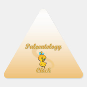 Paläontologie Dreieckiger Aufkleber