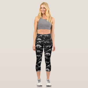 Paläontologie Halloween Dinosaurier Fossilien Capri Leggings