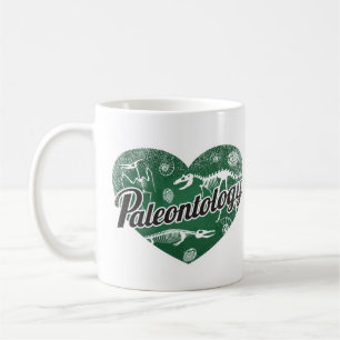 Paläontologie Retro Herzerkrankung Liebe Kaffeetasse