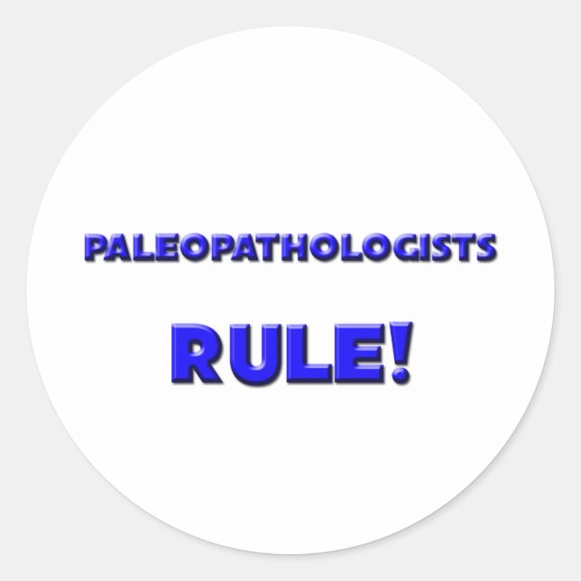 Paläopathologen regieren! runder aufkleber (Vorderseite)