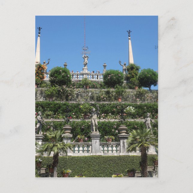 Palast Borromeo in Stresa, Italien Postkarte (Vorderseite)