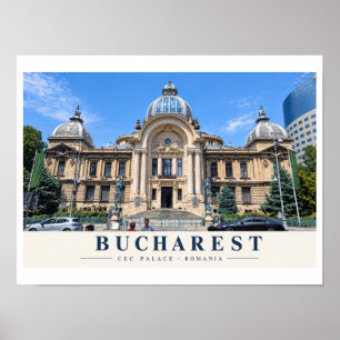 Palast CEC Bukarest Poster