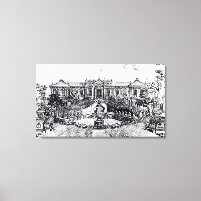 Palast der Ruhe des Meeres und der Wasseruhr, Leinwanddruck (Vorderseite)