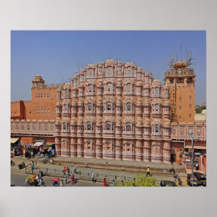 Palast der Winde (Hawa Mahal, Jaipur, Indien, Poster