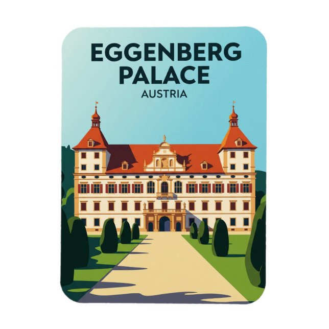 Palast Eggenberg Österreich Magnet (Vertikal)