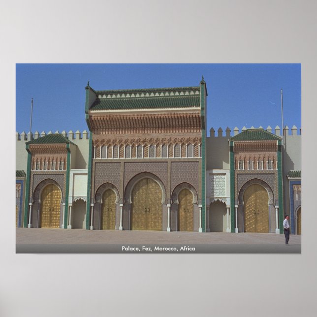 Palast, Fez, Marokko, Afrika Poster (Vorne)