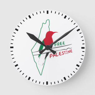 Palast-Landkarte Runde Wanduhr