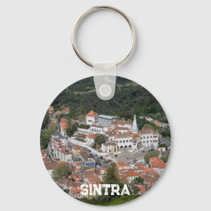 Palast Sintra von oben in Sintra, Portugal Schlüsselanhänger