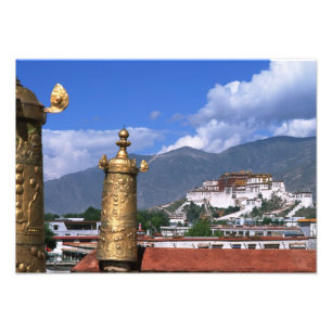 Palast von Potala in Lhasa, Tibet aus Fotodruck