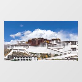 Palast von Potala in Lhasa - Tibet Fensteraufkleber