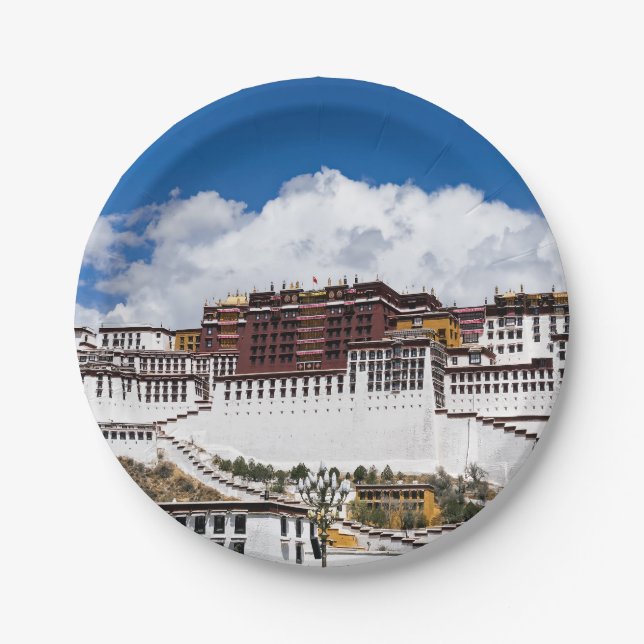 Palast von Potala in Lhasa - Tibet Pappteller (Vorderseite)