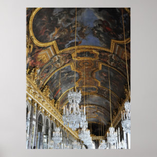 Palast von Versaille Spiegel Hall Frankreich Poster