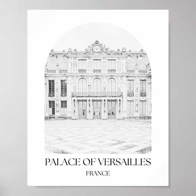 Palast von Versailles France Arch Fotodruckerei Poster (Vorne)