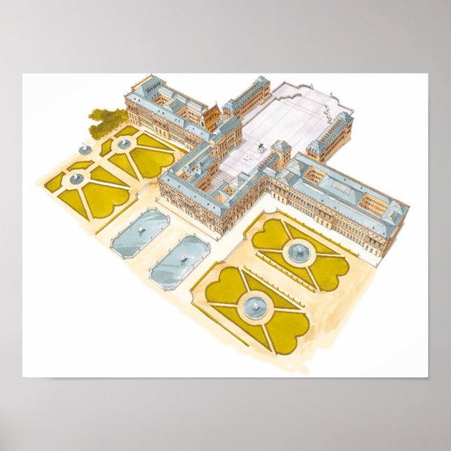 Palast von Versailles. Frankreich Poster (Vorne)