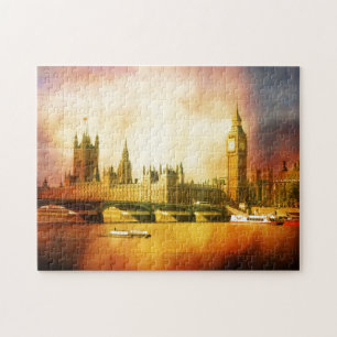 Palast von Westminster und Big Ben an der Themse