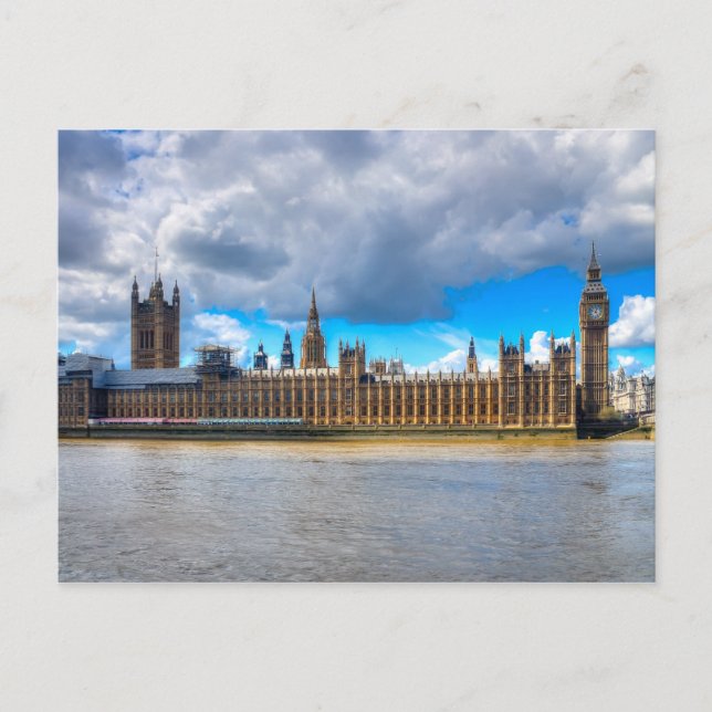 Palast Westminster Postkarte (Vorderseite)