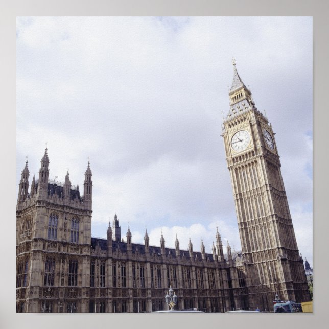Palast Westminster und Big Ben Poster (Vorne)