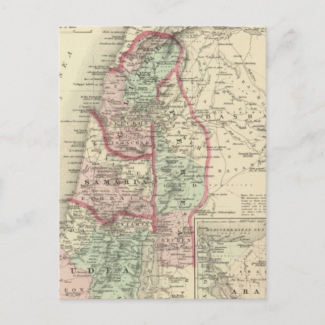 Palästina 4 postkarte (Vorderseite)